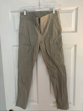 Athleta Women's Slim Track Pants in Light Tan